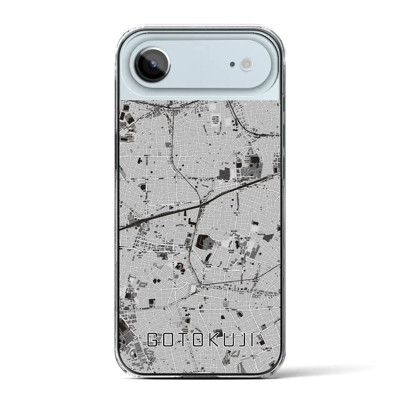 【豪徳寺(東京都)】地図柄iPhoneケース(クリアタイプ)