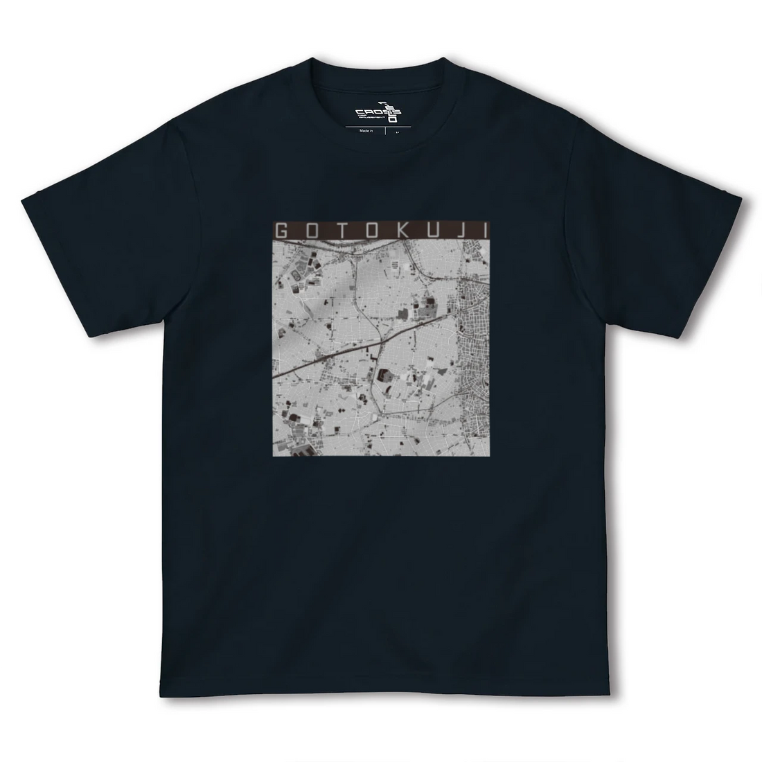 【豪徳寺(東京都)】地図柄ヘビーウェイトTシャツ