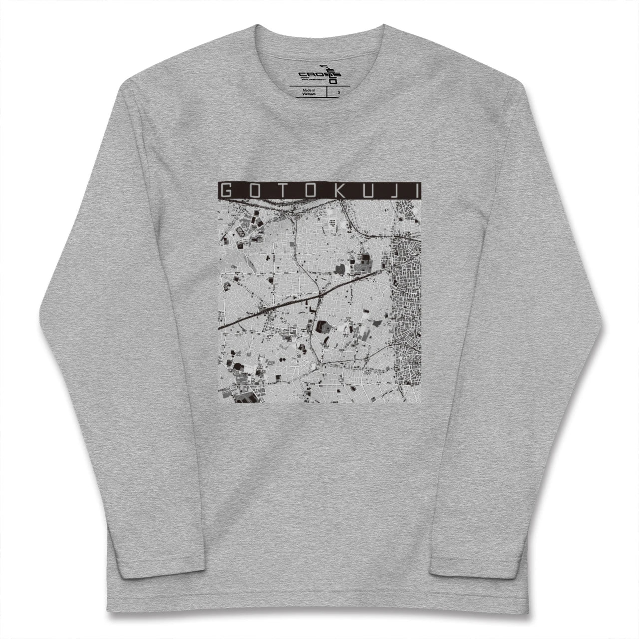 【豪徳寺(東京都)】地図柄ロングスリーブTシャツ