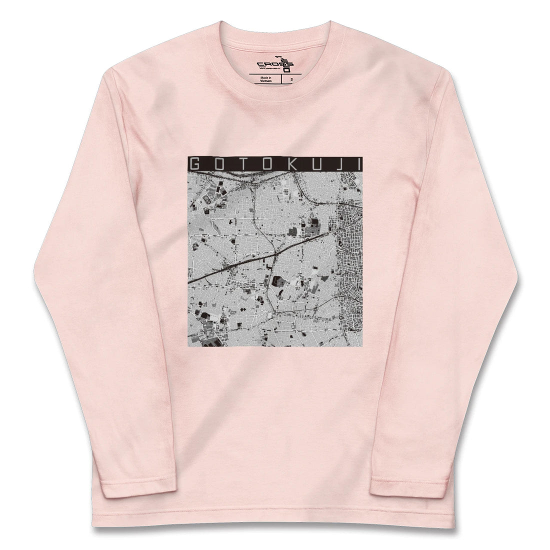 【豪徳寺(東京都)】地図柄ロングスリーブTシャツ