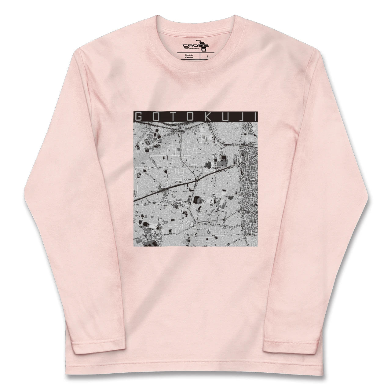 【豪徳寺(東京都)】地図柄ロングスリーブTシャツ