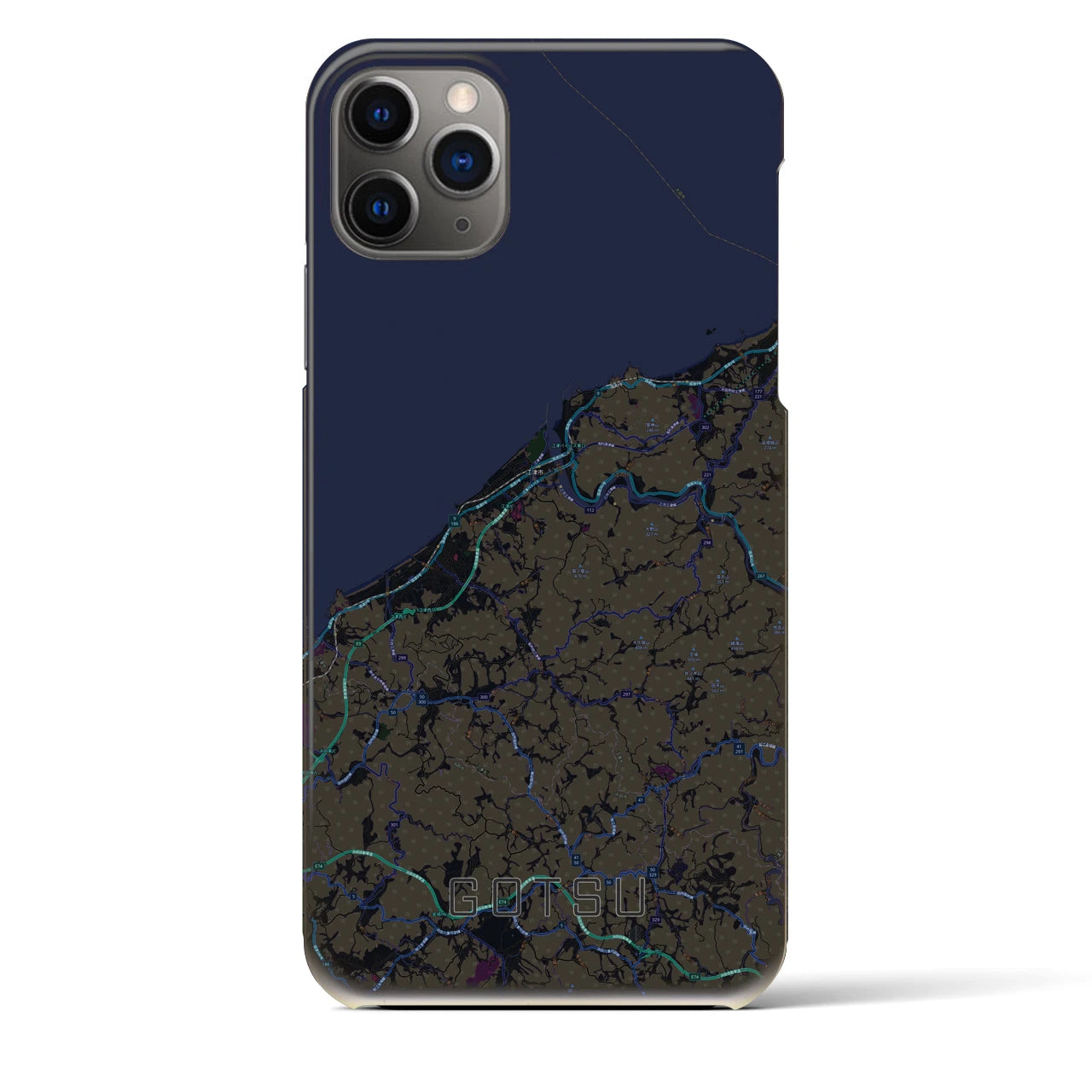 【江津(島根県)】地図柄iPhoneケース(バックカバータイプ)