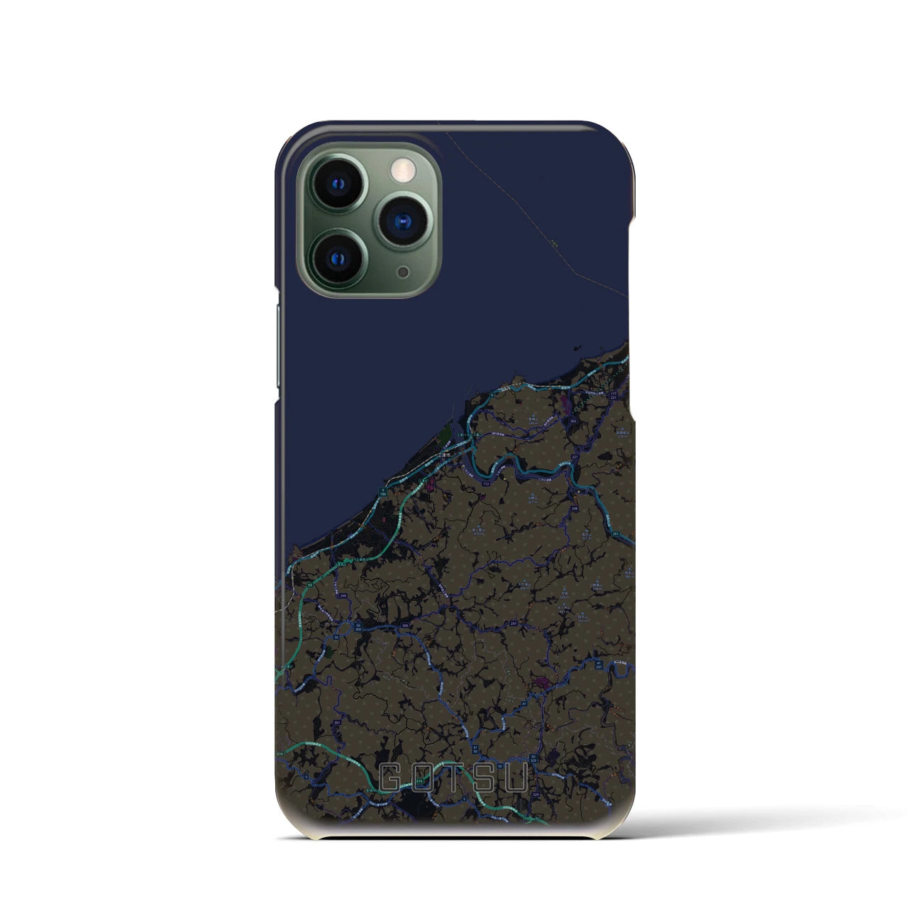 【江津(島根県)】地図柄iPhoneケース(バックカバータイプ)