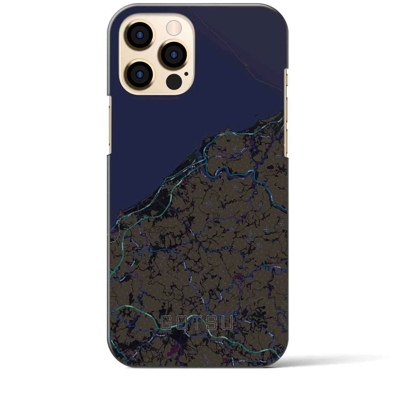 【江津(島根県)】地図柄iPhoneケース(バックカバータイプ)