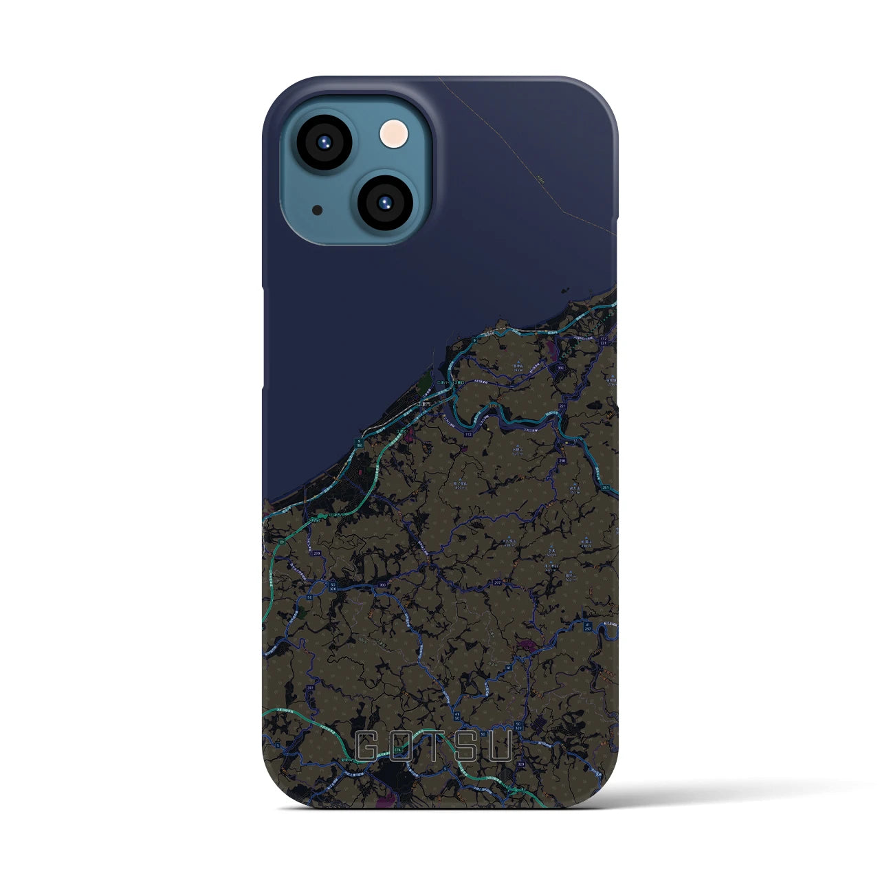 【江津(島根県)】地図柄iPhoneケース(バックカバータイプ)