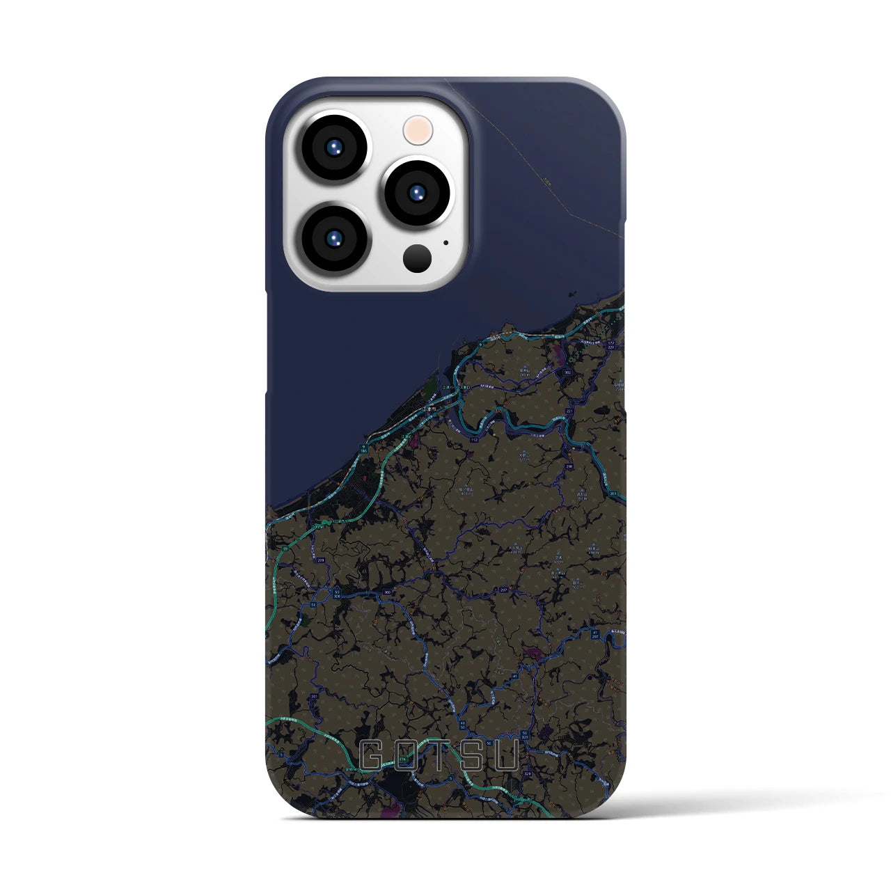 【江津(島根県)】地図柄iPhoneケース(バックカバータイプ)