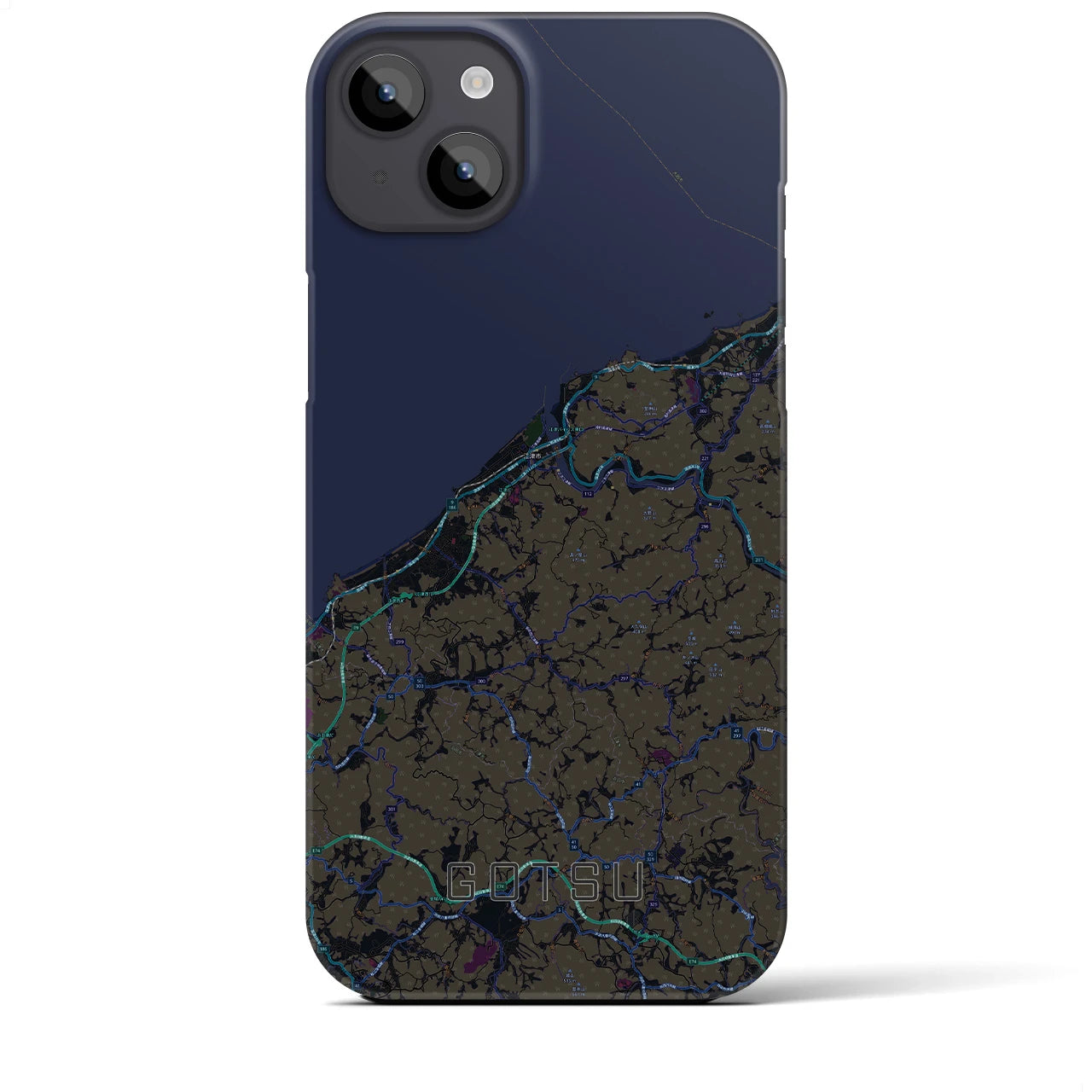 【江津(島根県)】地図柄iPhoneケース(バックカバータイプ)