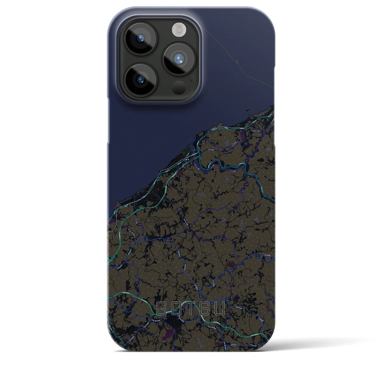 【江津(島根県)】地図柄iPhoneケース(バックカバータイプ)