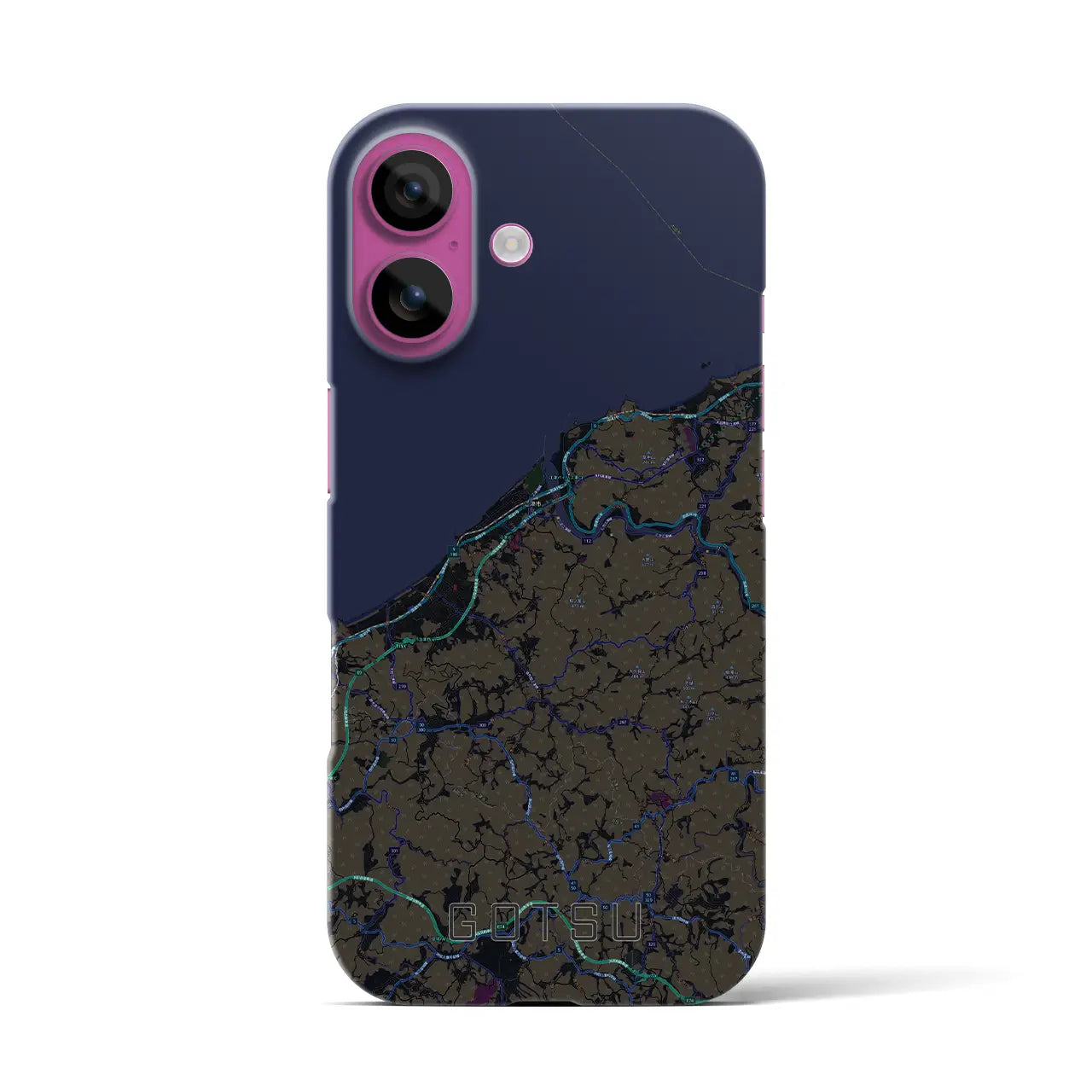 【江津(島根県)】地図柄iPhoneケース(バックカバータイプ)