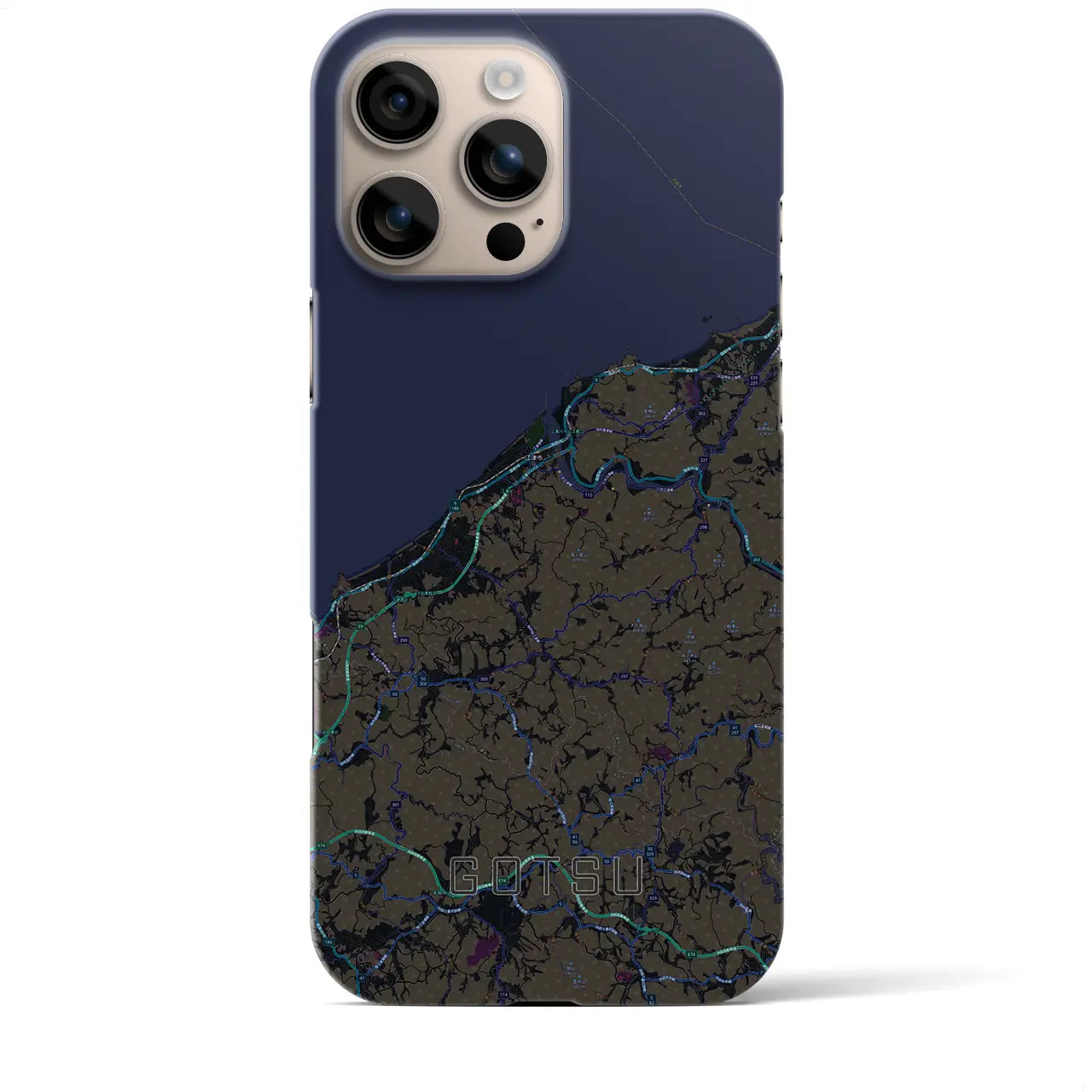 【江津(島根県)】地図柄iPhoneケース(バックカバータイプ)