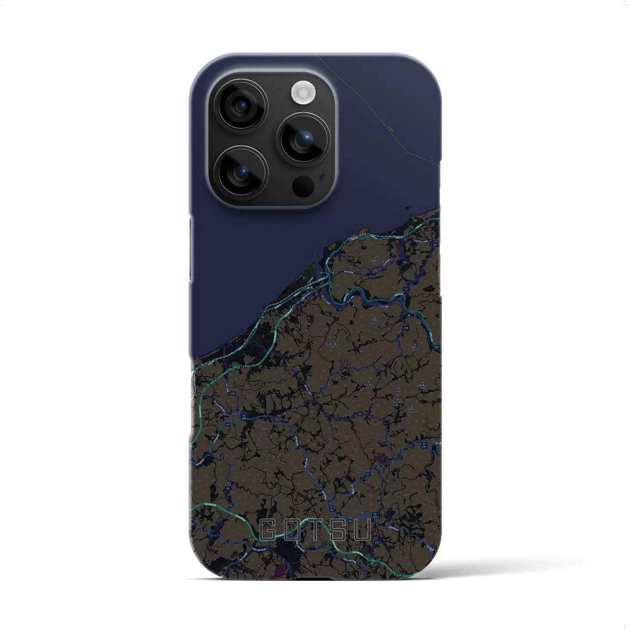 【江津(島根県)】地図柄iPhoneケース(バックカバータイプ)