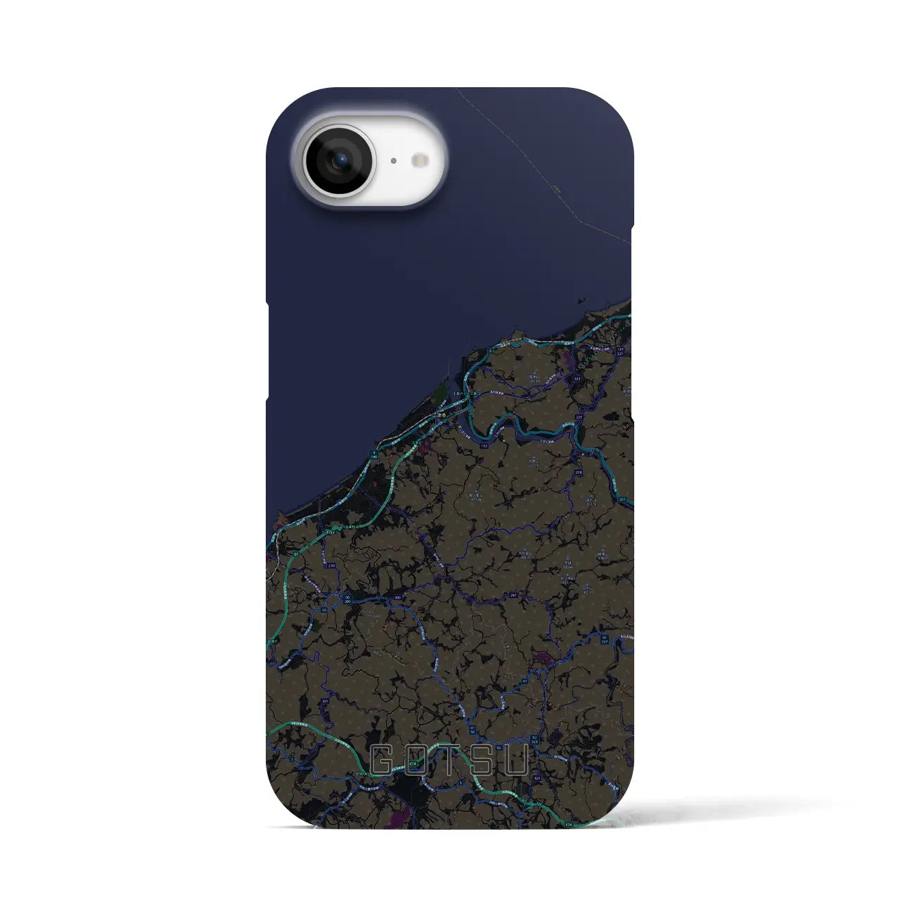 【江津(島根県)】地図柄iPhoneケース(バックカバータイプ)