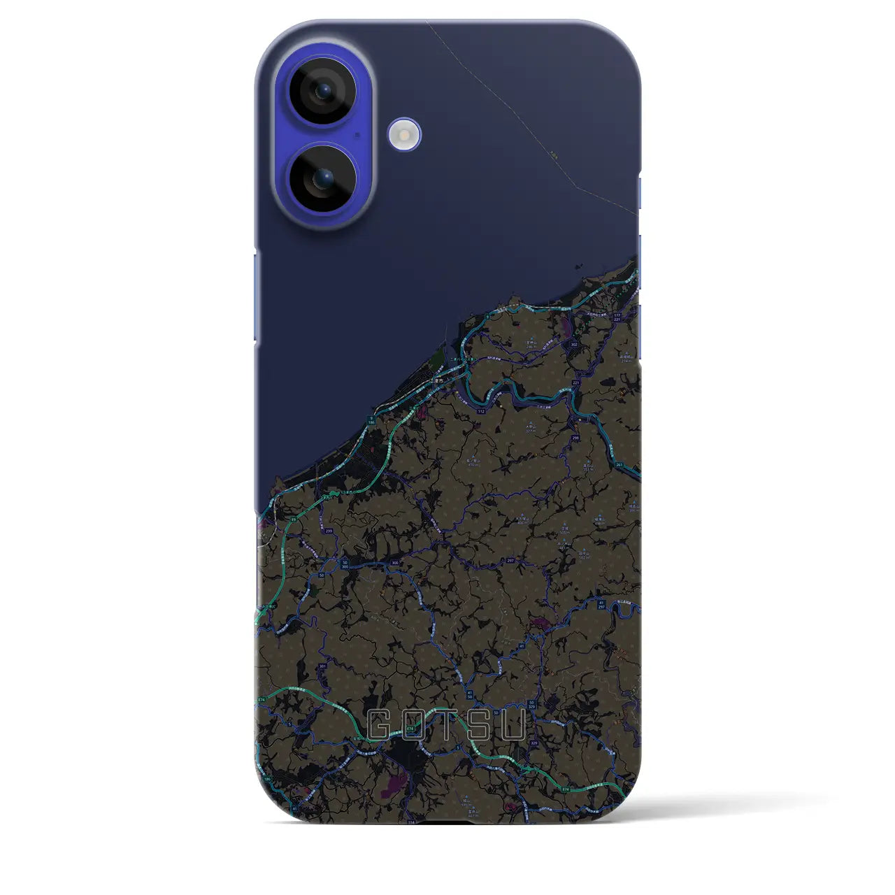 【江津(島根県)】地図柄iPhoneケース(バックカバータイプ)