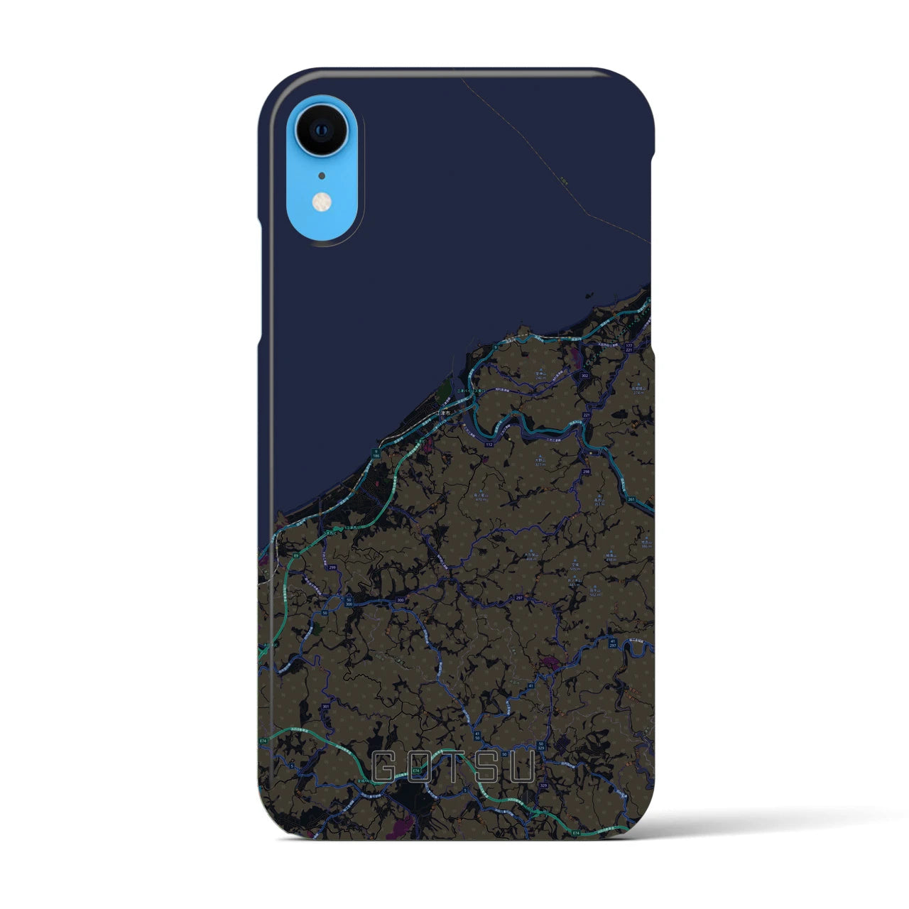 【江津(島根県)】地図柄iPhoneケース(バックカバータイプ)