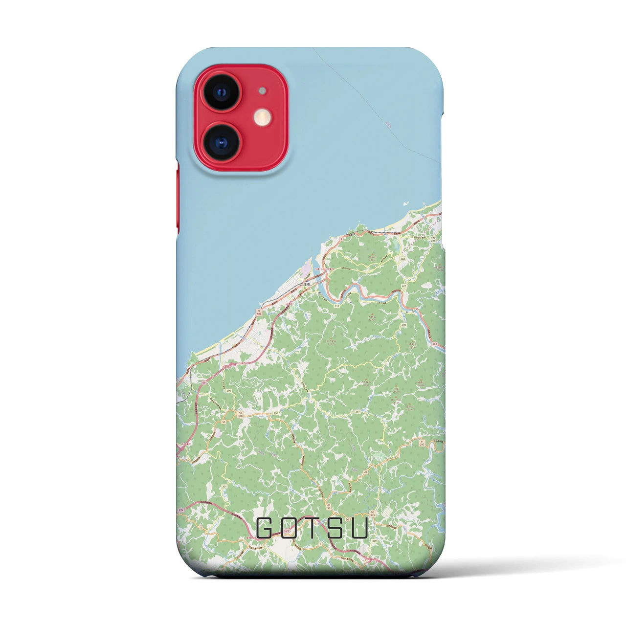 【江津(島根県)】地図柄iPhoneケース(バックカバータイプ)