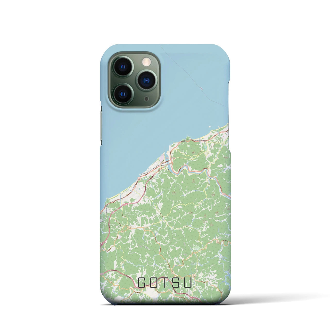【江津(島根県)】地図柄iPhoneケース(バックカバータイプ)