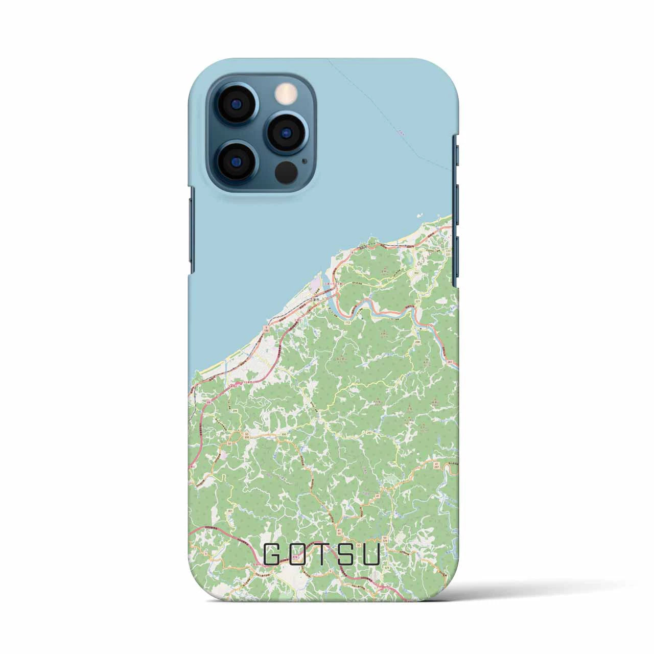 【江津(島根県)】地図柄iPhoneケース(バックカバータイプ)