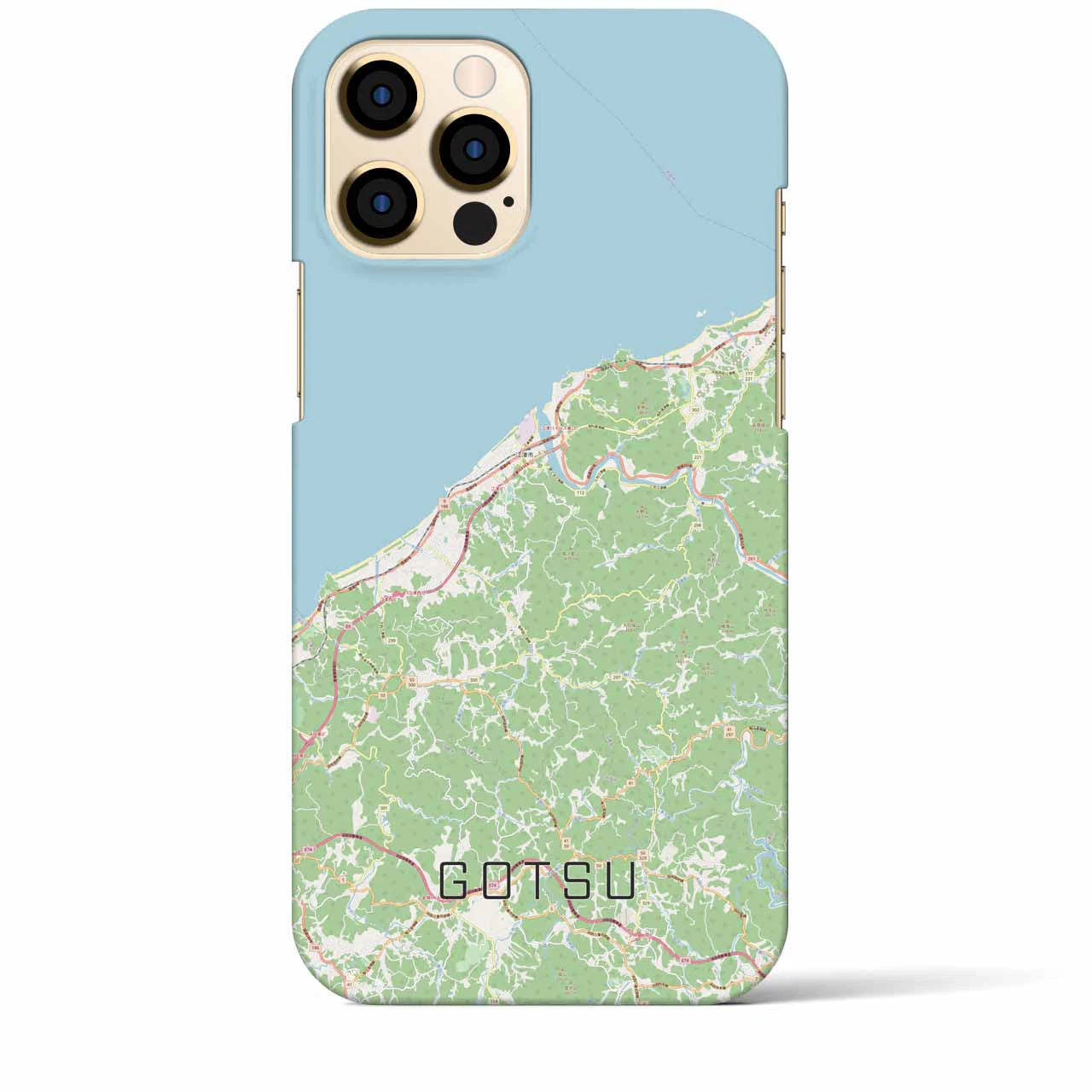 【江津(島根県)】地図柄iPhoneケース(バックカバータイプ)