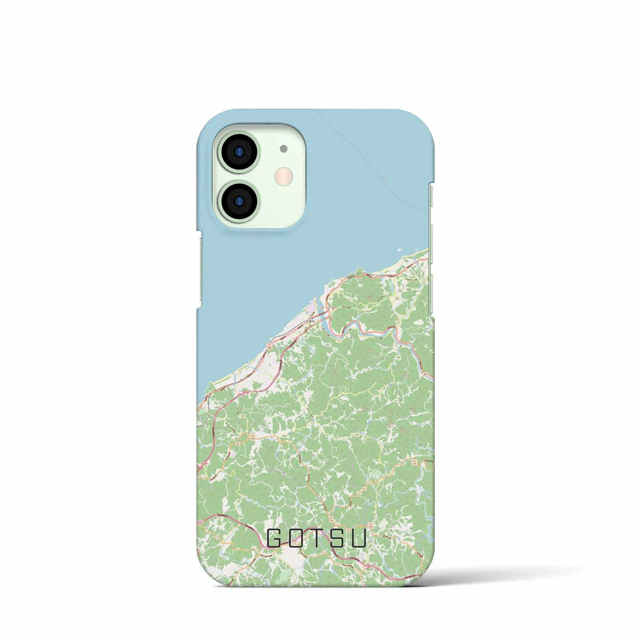 【江津(島根県)】地図柄iPhoneケース(バックカバータイプ)