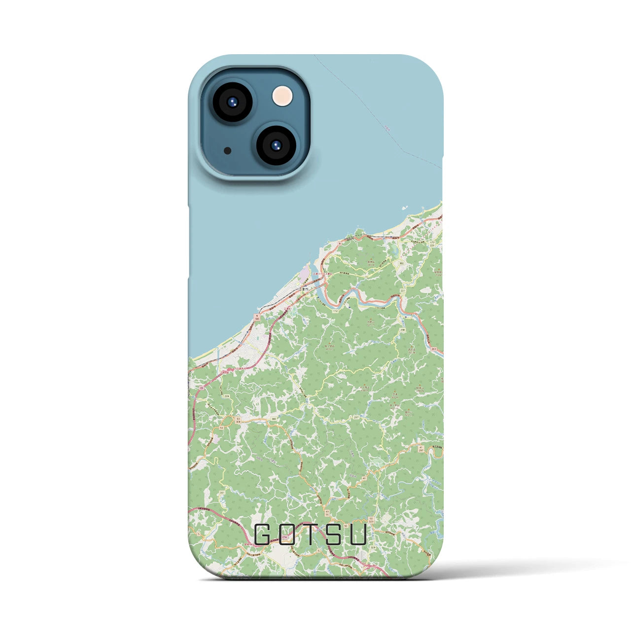 【江津(島根県)】地図柄iPhoneケース(バックカバータイプ)