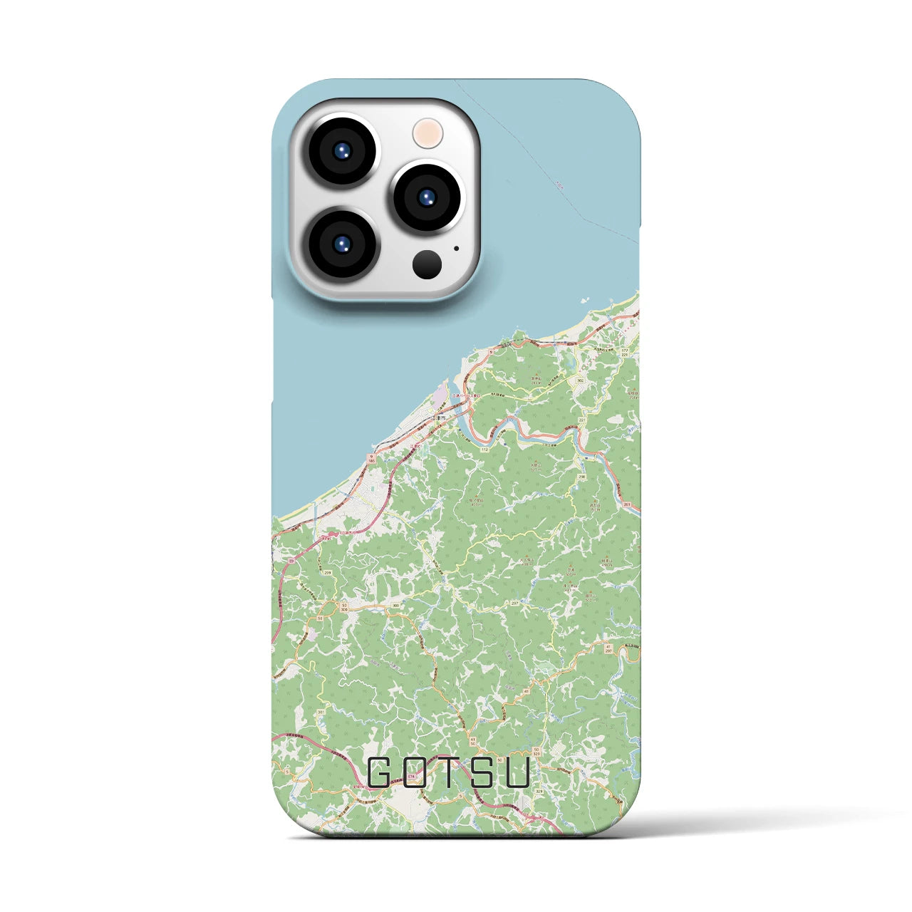 【江津(島根県)】地図柄iPhoneケース(バックカバータイプ)