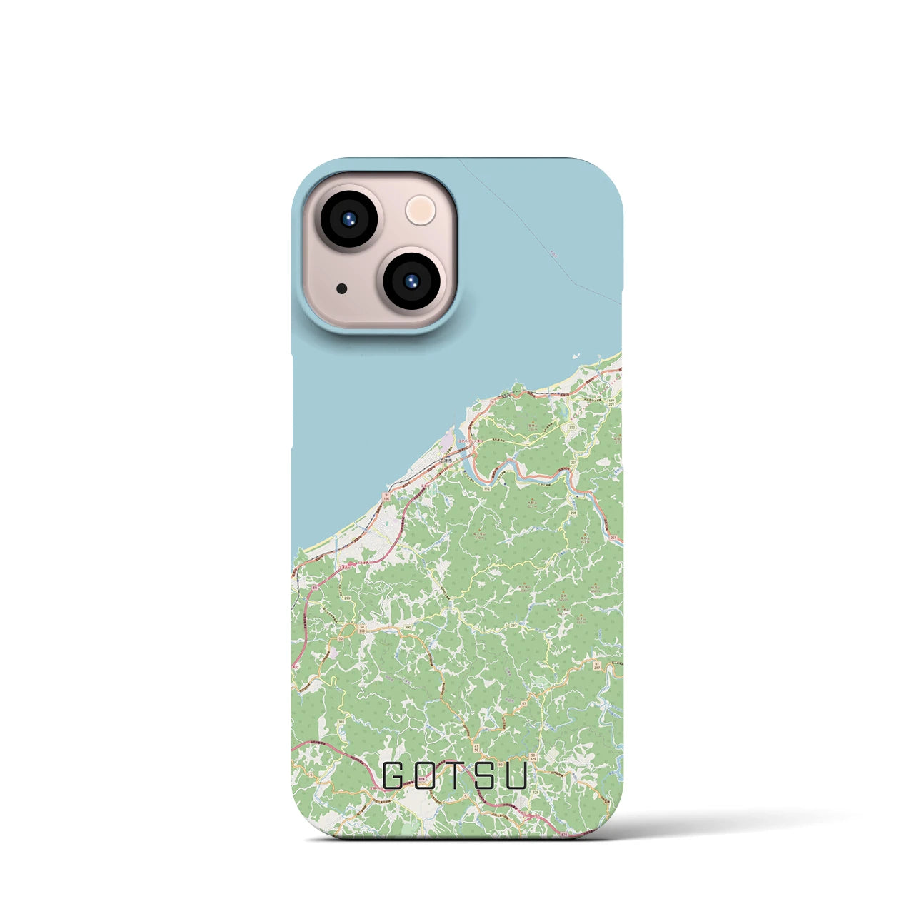 【江津(島根県)】地図柄iPhoneケース(バックカバータイプ)