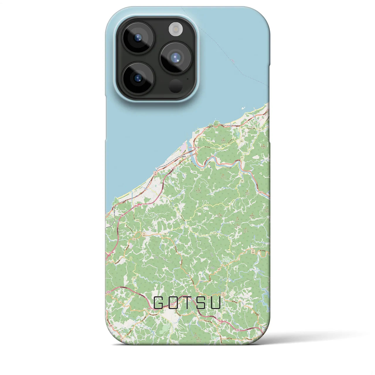 【江津(島根県)】地図柄iPhoneケース(バックカバータイプ)