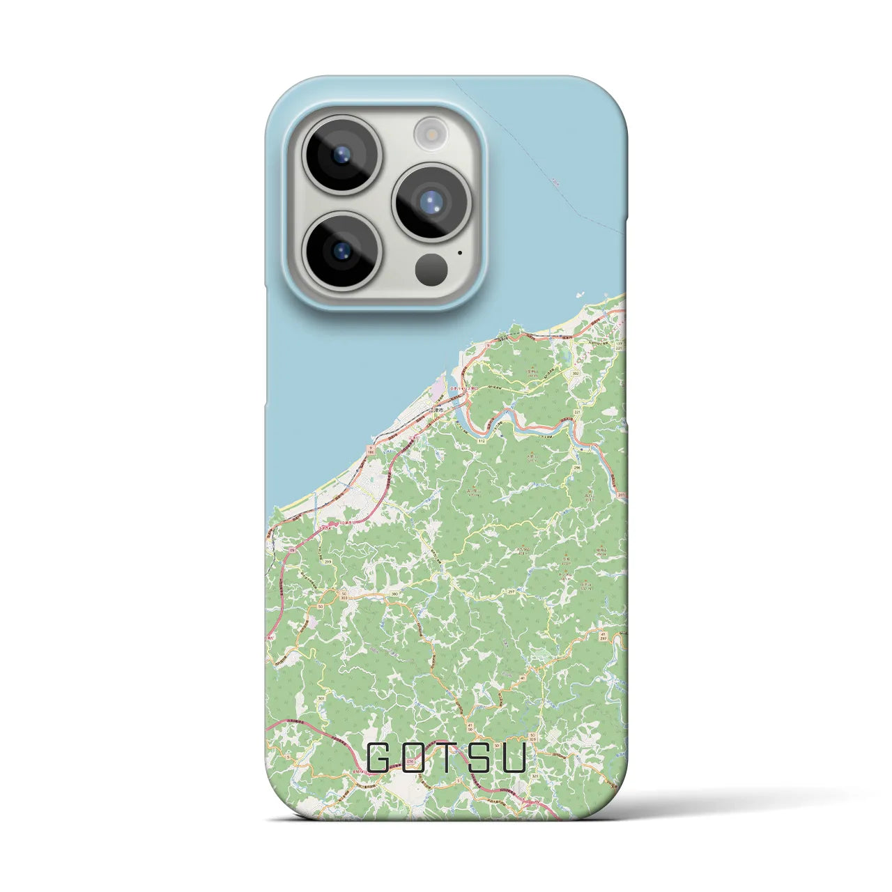 【江津(島根県)】地図柄iPhoneケース(バックカバータイプ)