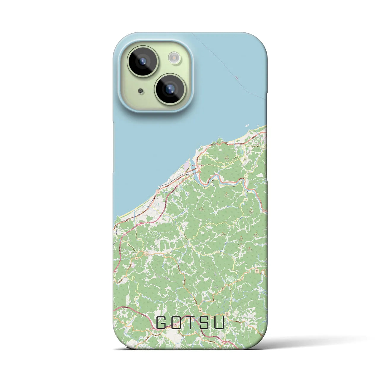 【江津(島根県)】地図柄iPhoneケース(バックカバータイプ)