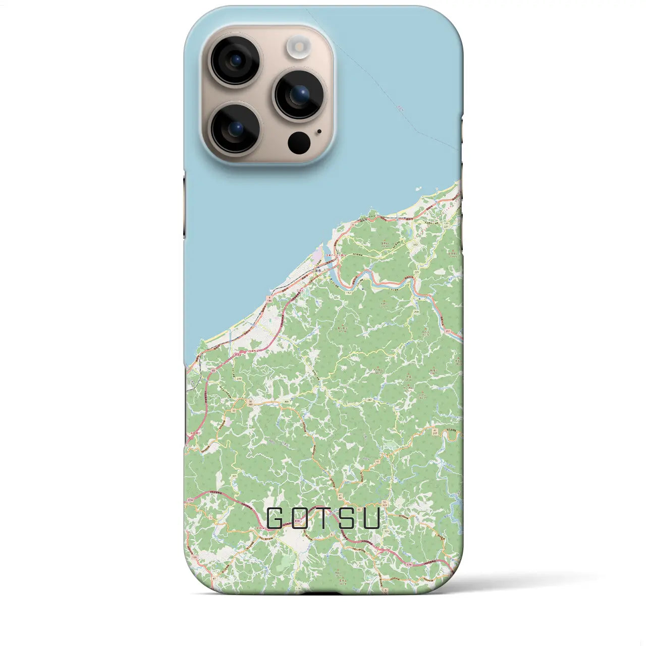 【江津(島根県)】地図柄iPhoneケース(バックカバータイプ)