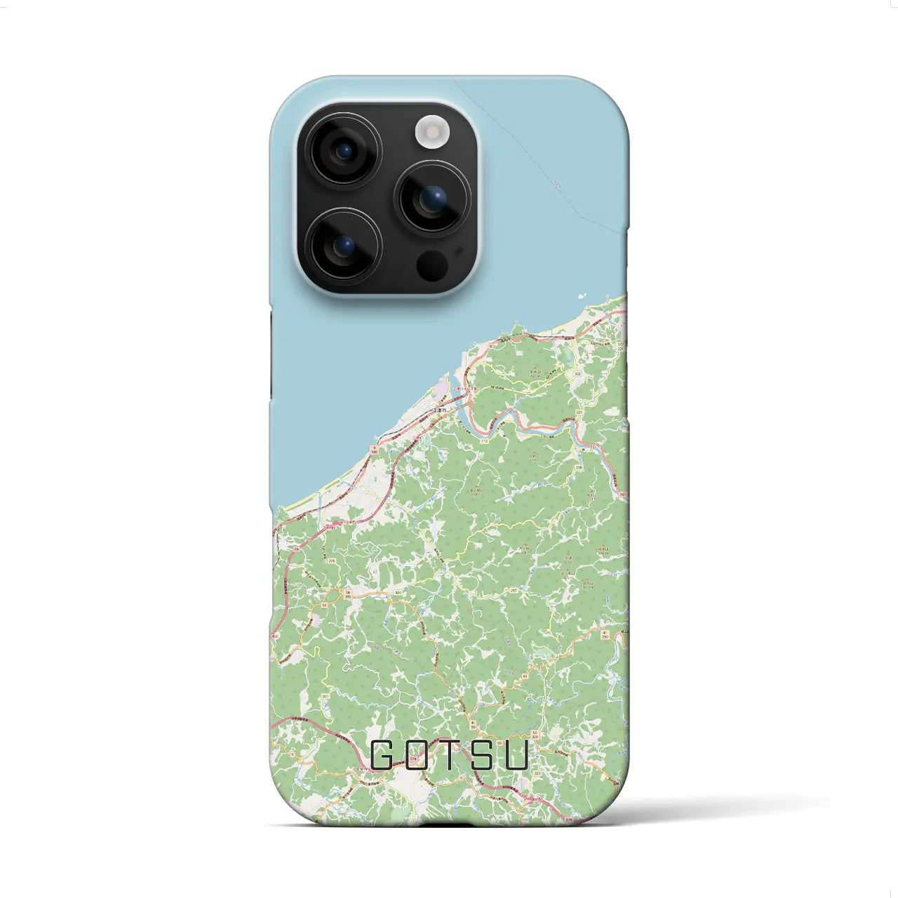 【江津(島根県)】地図柄iPhoneケース(バックカバータイプ)