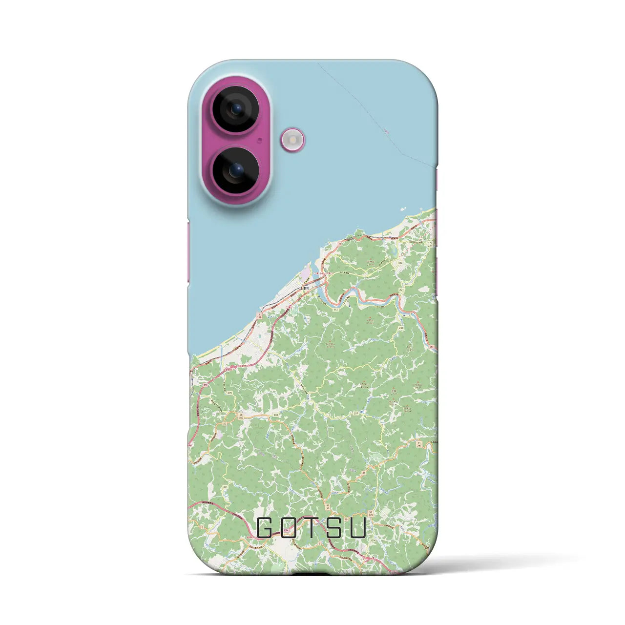 【江津(島根県)】地図柄iPhoneケース(バックカバータイプ)