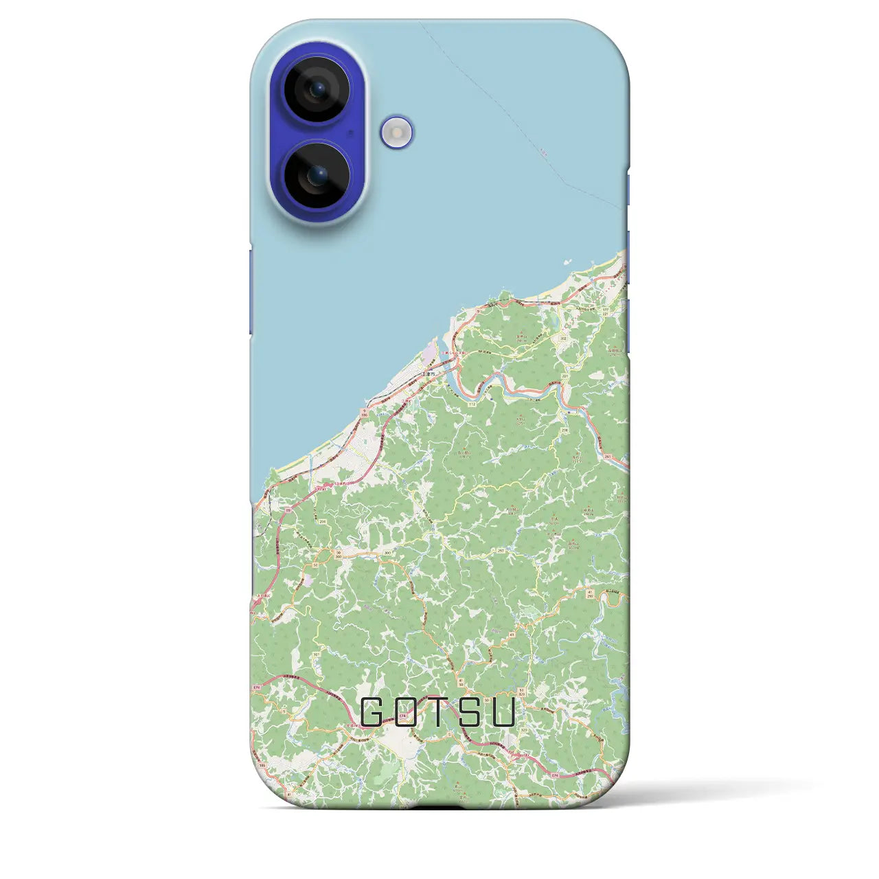 【江津(島根県)】地図柄iPhoneケース(バックカバータイプ)ナチュラル・iPhone 16 Pro Max 用