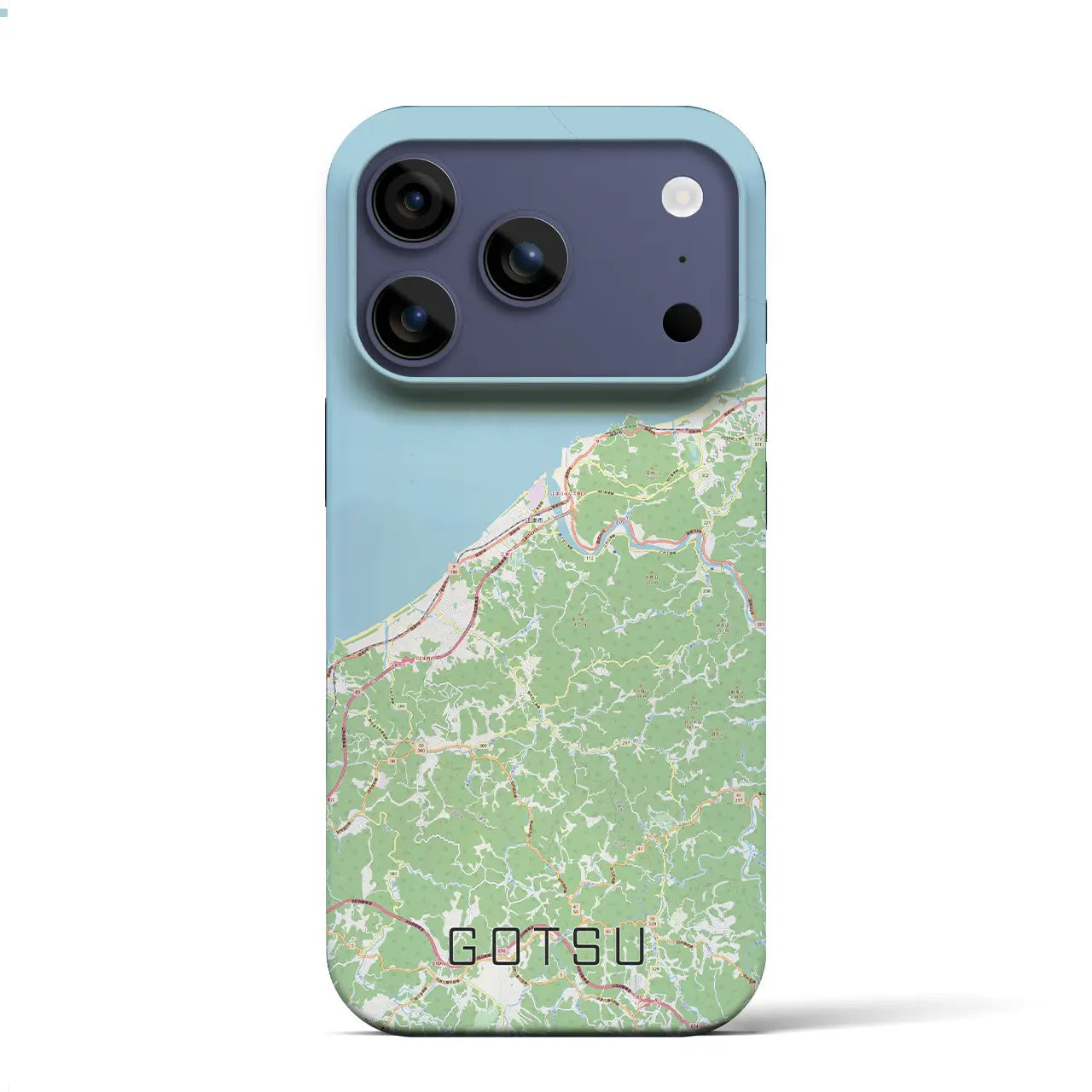 【江津(島根県)】地図柄iPhoneケース(バックカバータイプ)