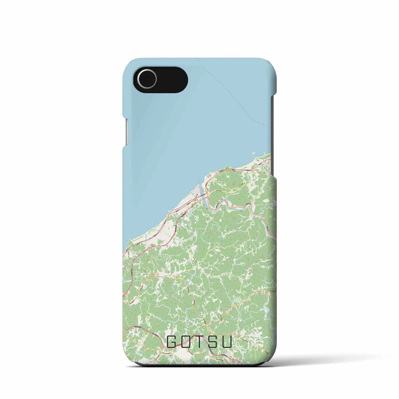【江津(島根県)】地図柄iPhoneケース(バックカバータイプ)