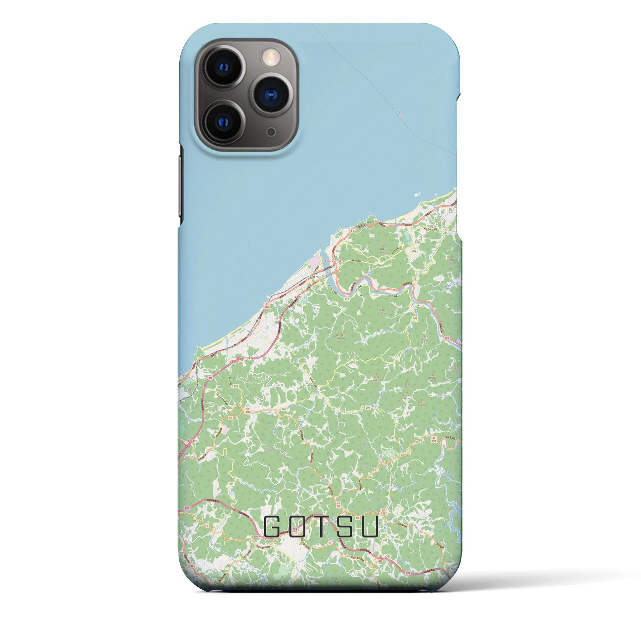 【江津(島根県)】地図柄iPhoneケース(バックカバータイプ)