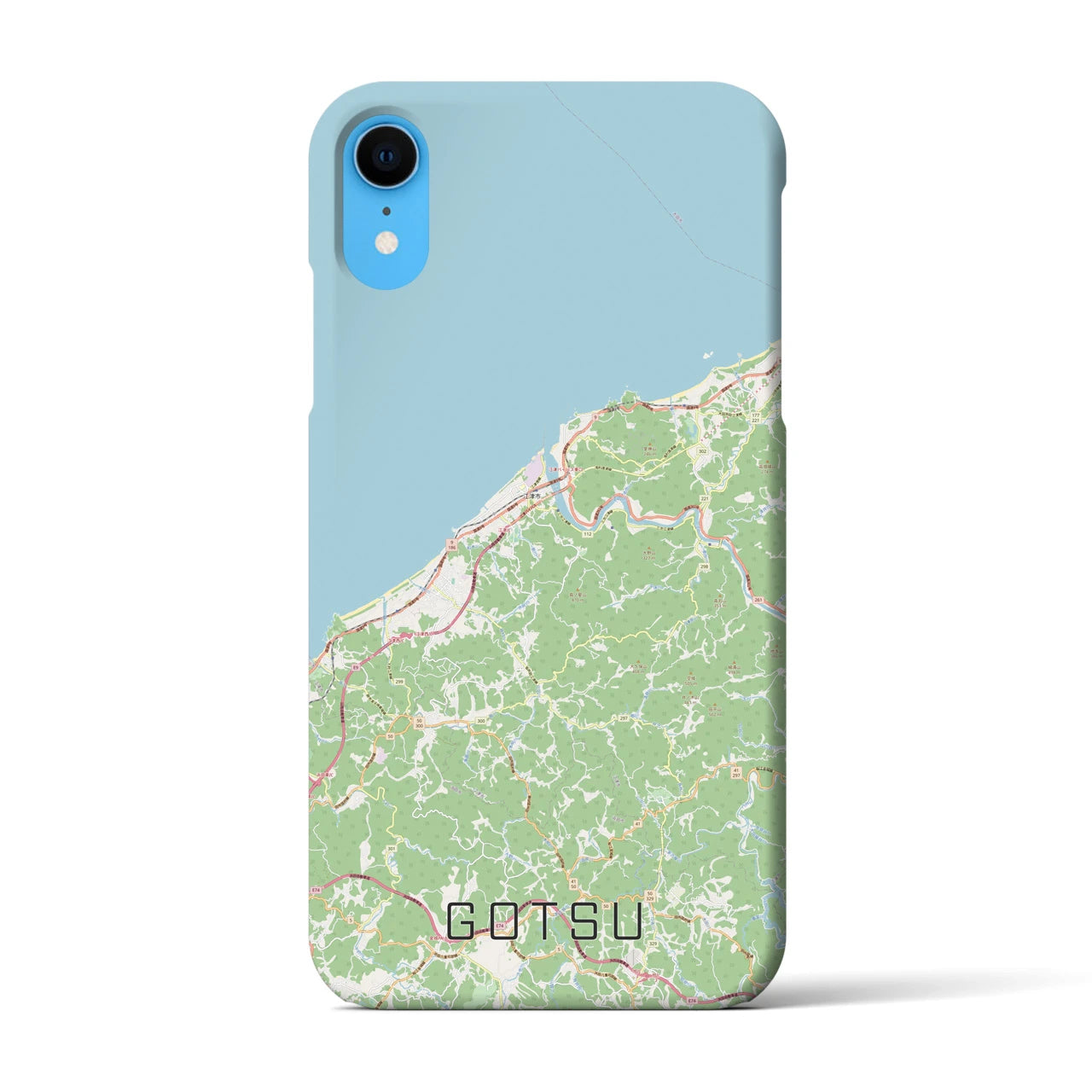 【江津(島根県)】地図柄iPhoneケース(バックカバータイプ)