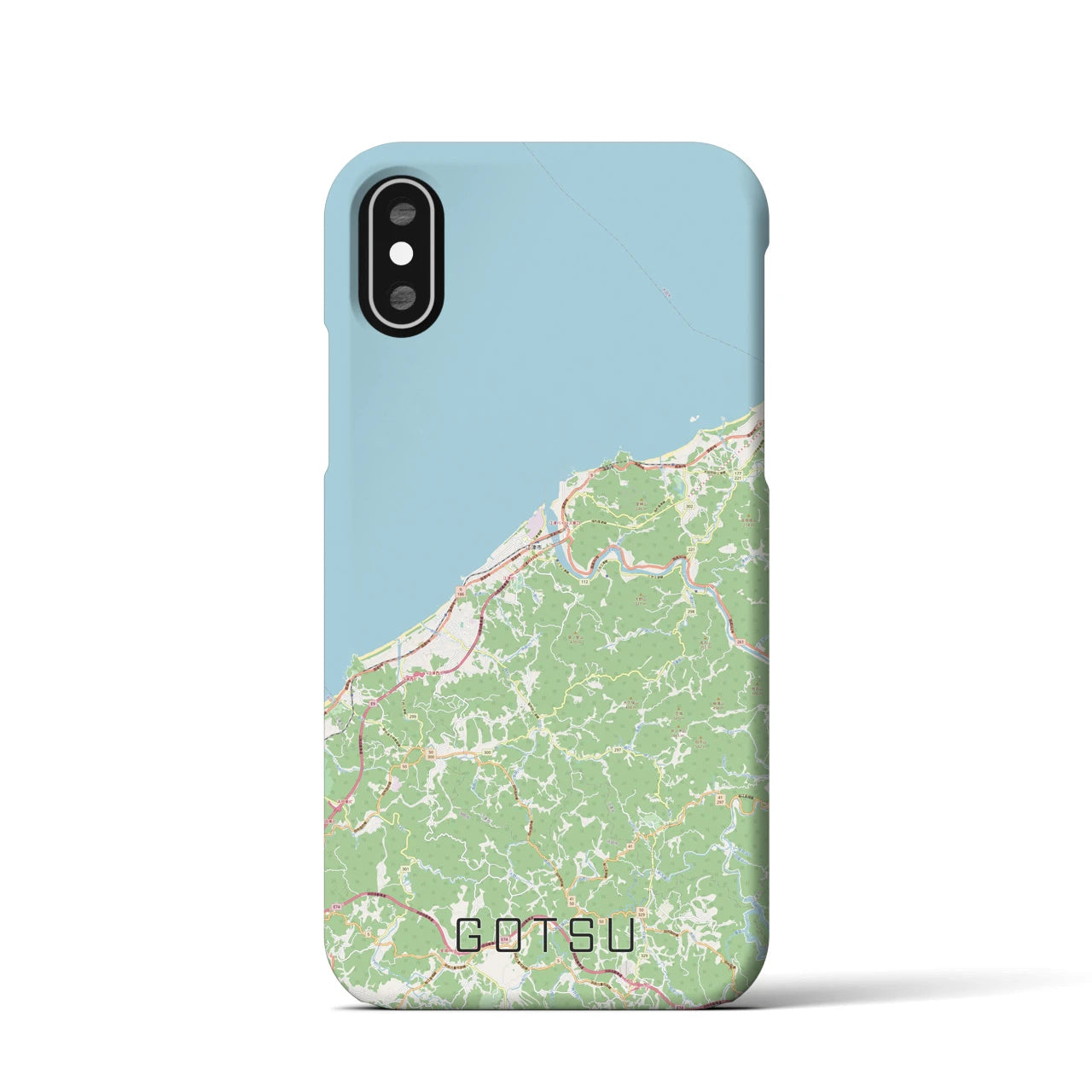 【江津(島根県)】地図柄iPhoneケース(バックカバータイプ)