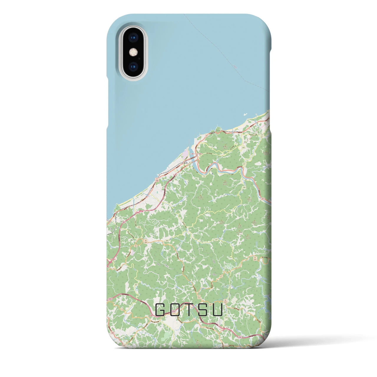 【江津(島根県)】地図柄iPhoneケース(バックカバータイプ)