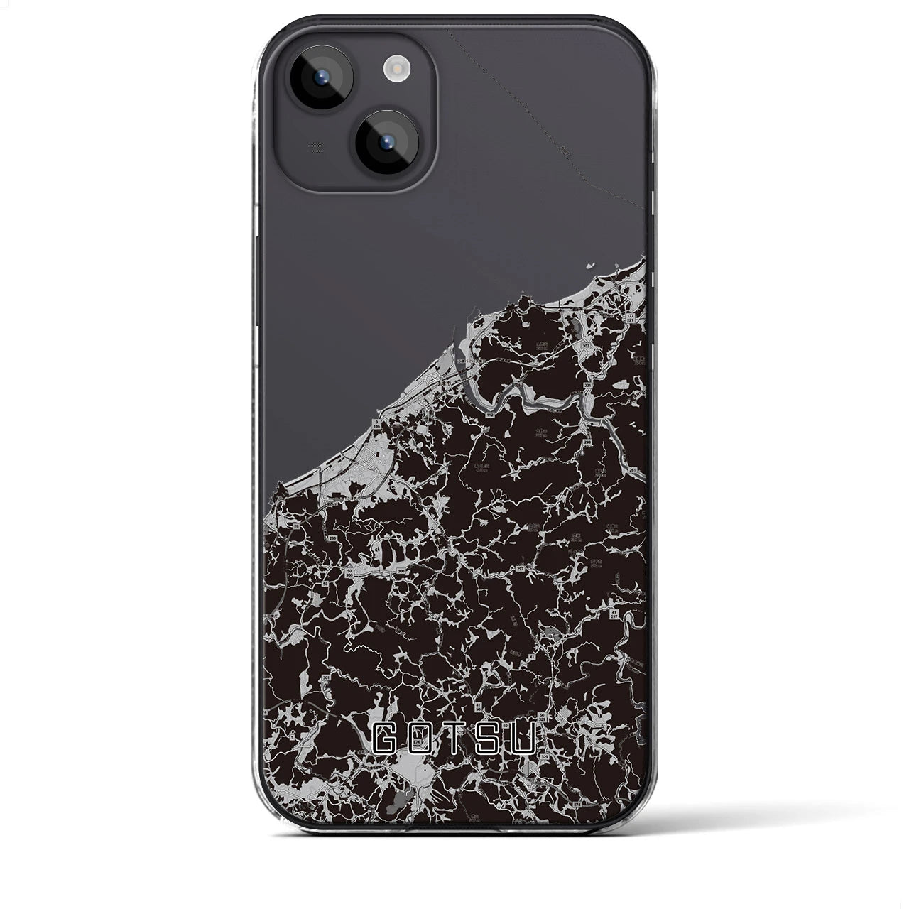 【江津(島根県)】地図柄iPhoneケース(クリアタイプ)