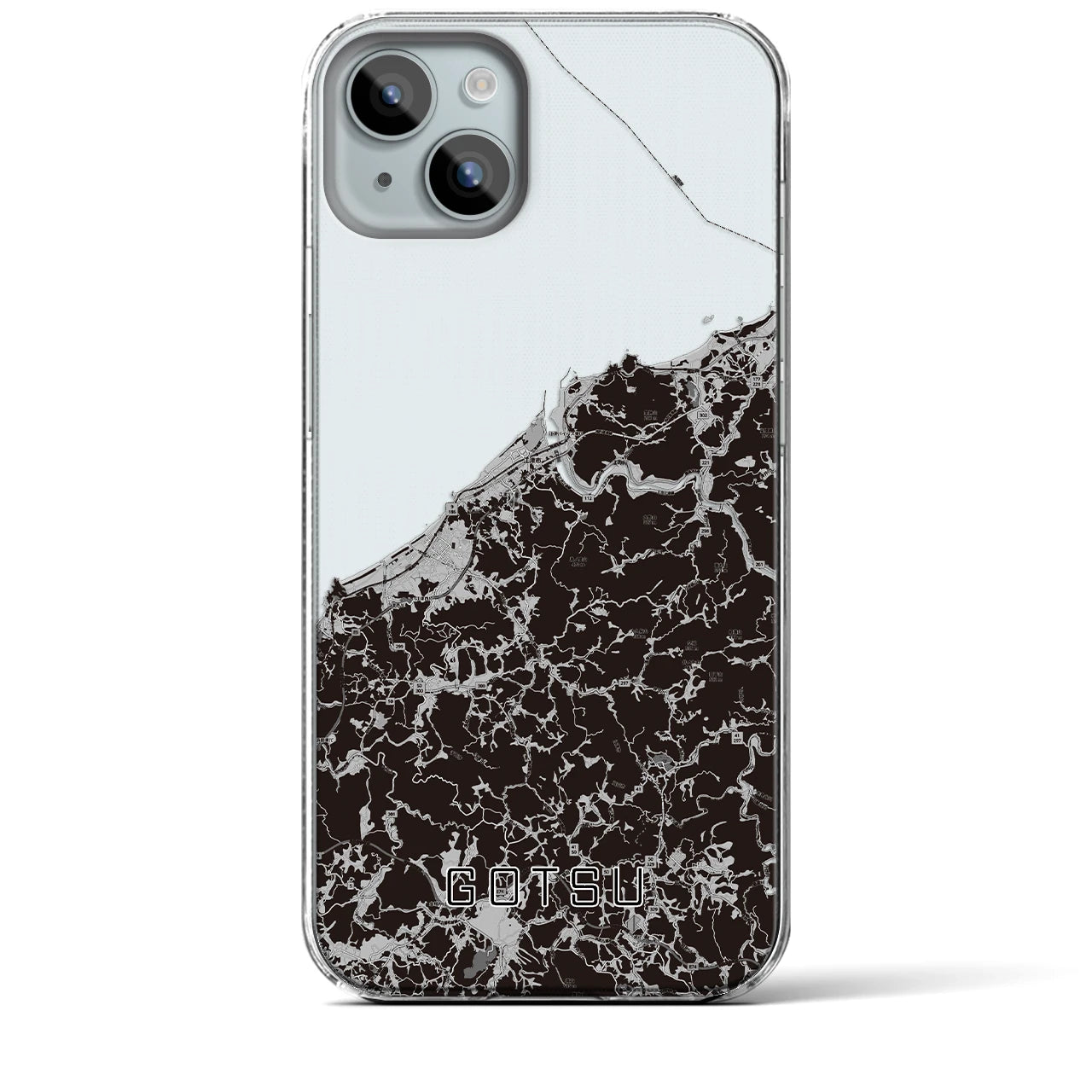 【江津(島根県)】地図柄iPhoneケース(クリアタイプ)