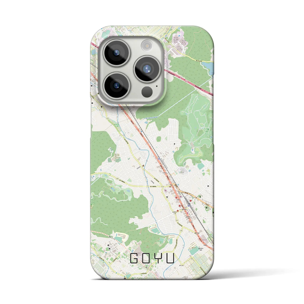 【御油(愛知県)】地図柄iPhoneケース(バックカバータイプ)