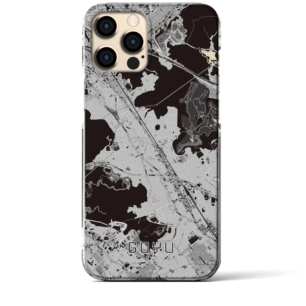 【御油(愛知県)】地図柄iPhoneケース(クリアタイプ)