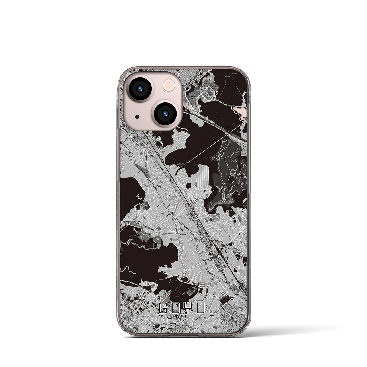 【御油(愛知県)】地図柄iPhoneケース(クリアタイプ)