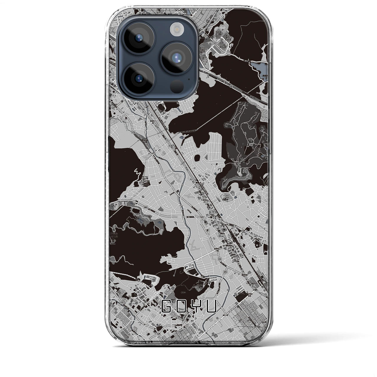 【御油(愛知県)】地図柄iPhoneケース(クリアタイプ)