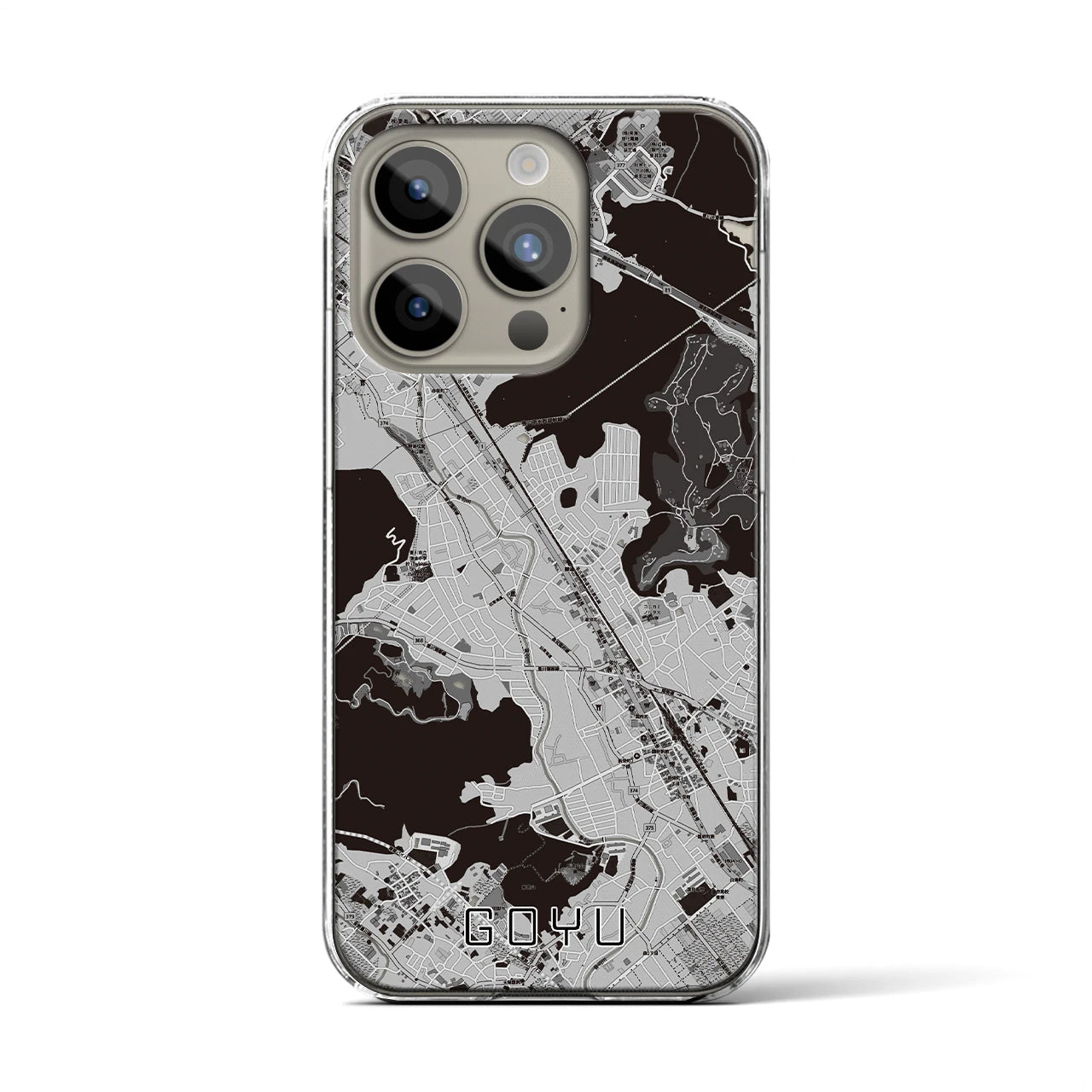 【御油(愛知県)】地図柄iPhoneケース(クリアタイプ)