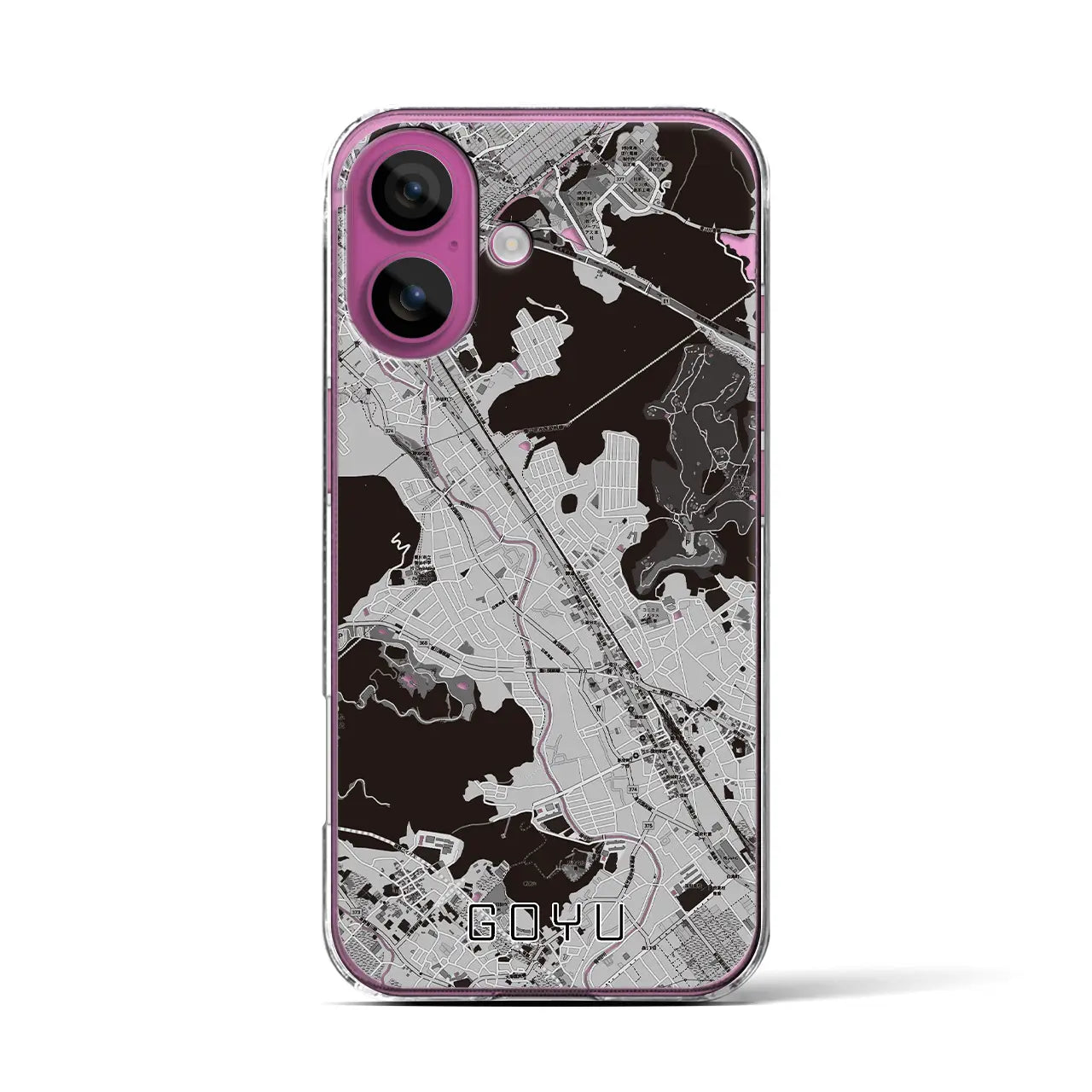 【御油(愛知県)】地図柄iPhoneケース(クリアタイプ)