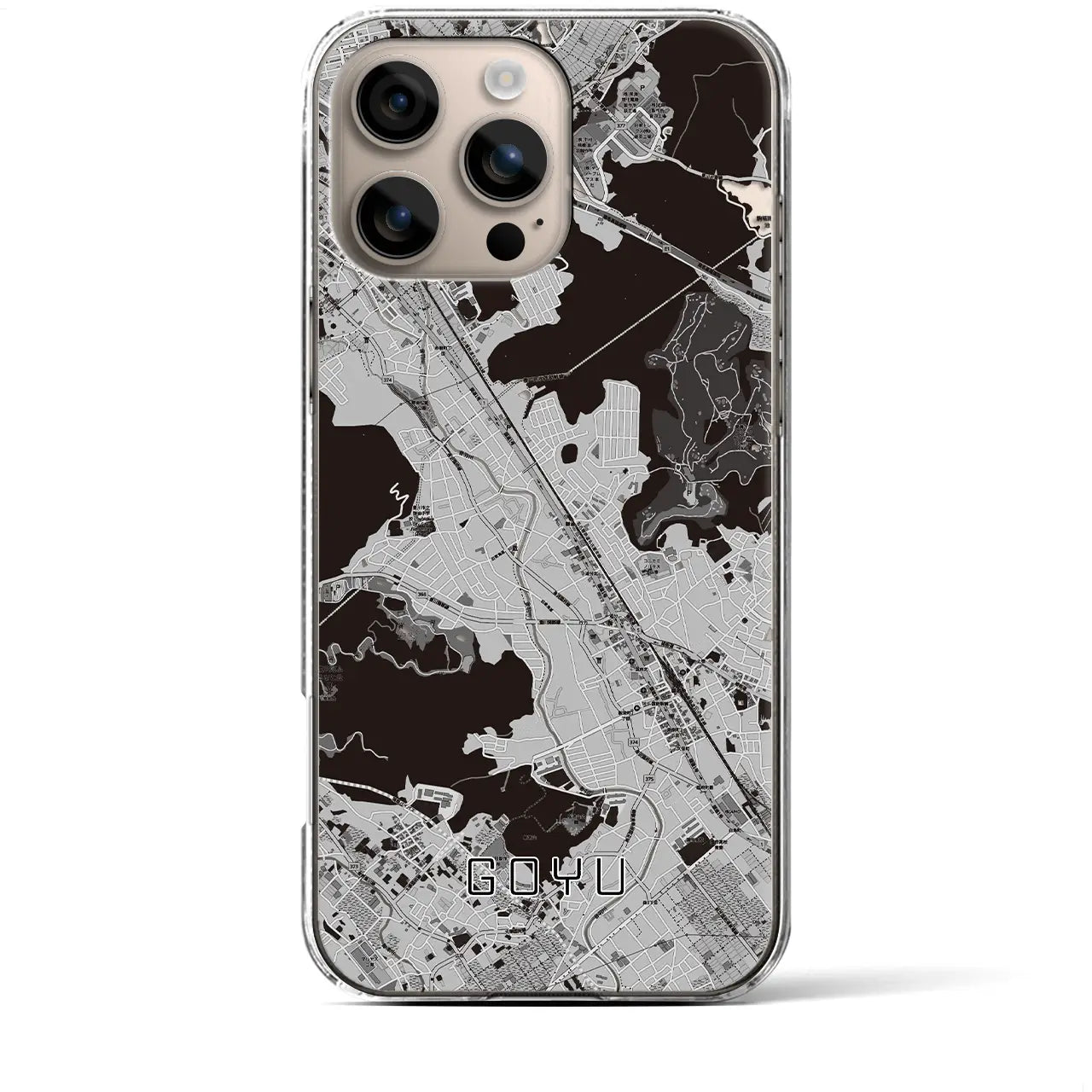 【御油(愛知県)】地図柄iPhoneケース(クリアタイプ)