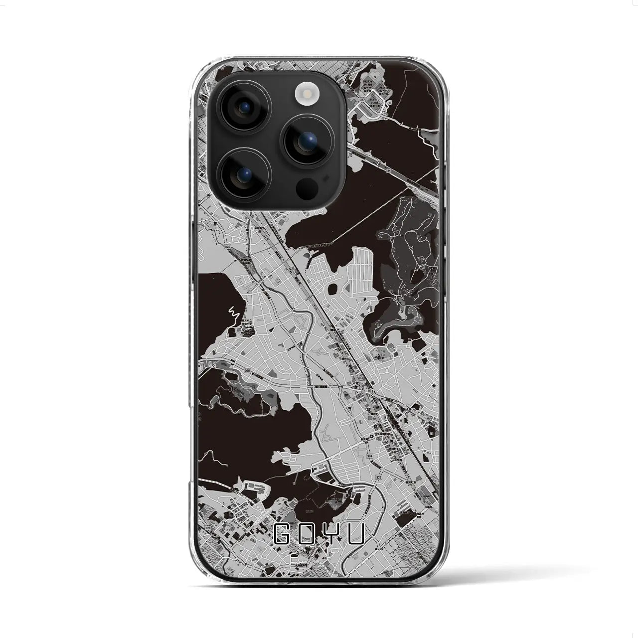 【御油(愛知県)】地図柄iPhoneケース(クリアタイプ)