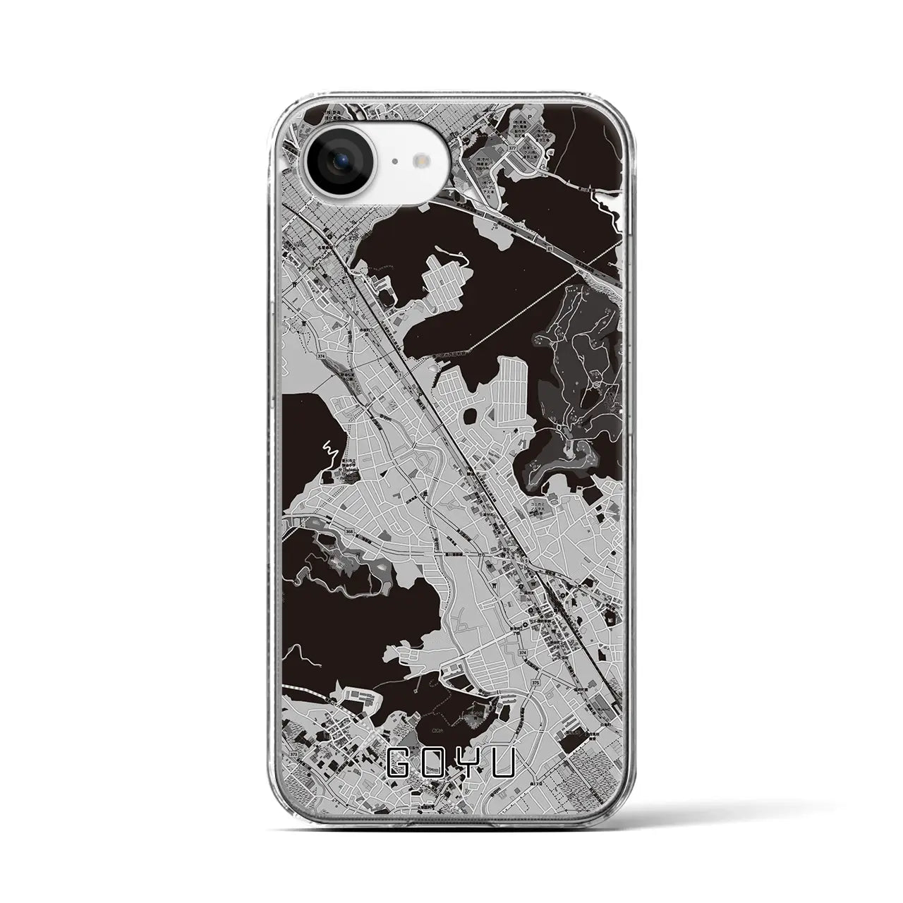 【御油(愛知県)】地図柄iPhoneケース(クリアタイプ)